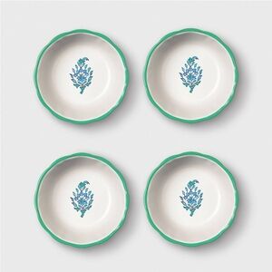 Roller rabbit mini bowl set blue and teal